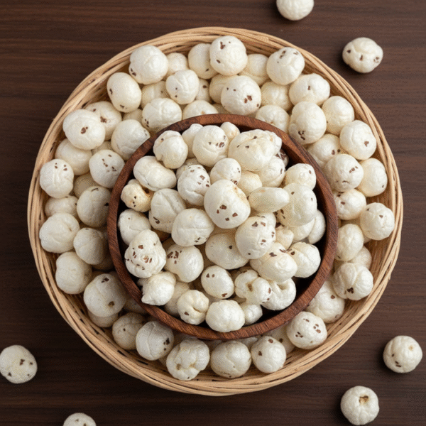 6+ suta makhana(foxnut) in a bowl