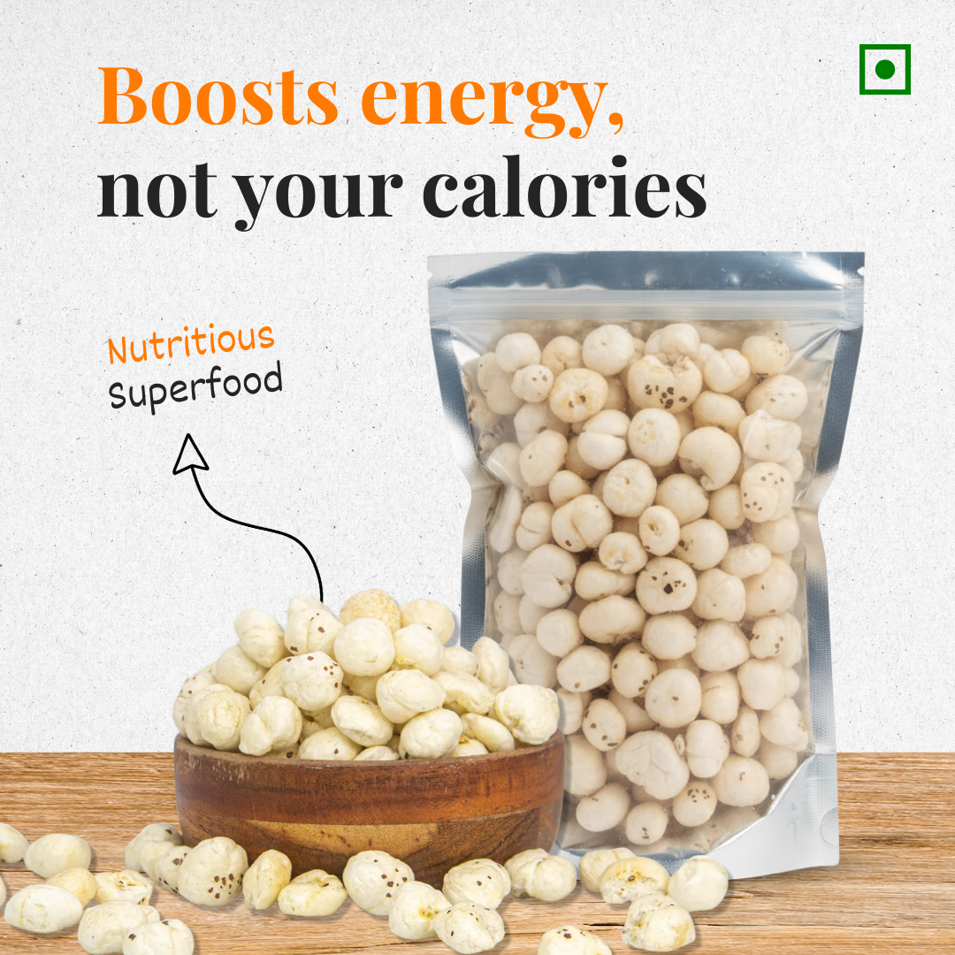Nutritious superfood makhana – protein-rich, gluten-free, and vegan snack