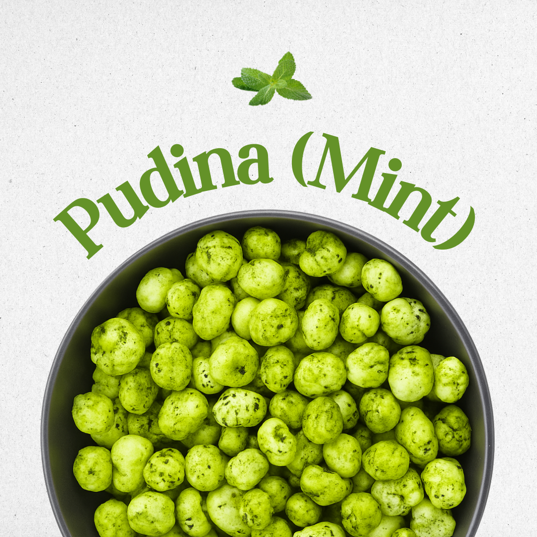 Mint Pudina Roasted Makhana – GI Mithila Foxnuts