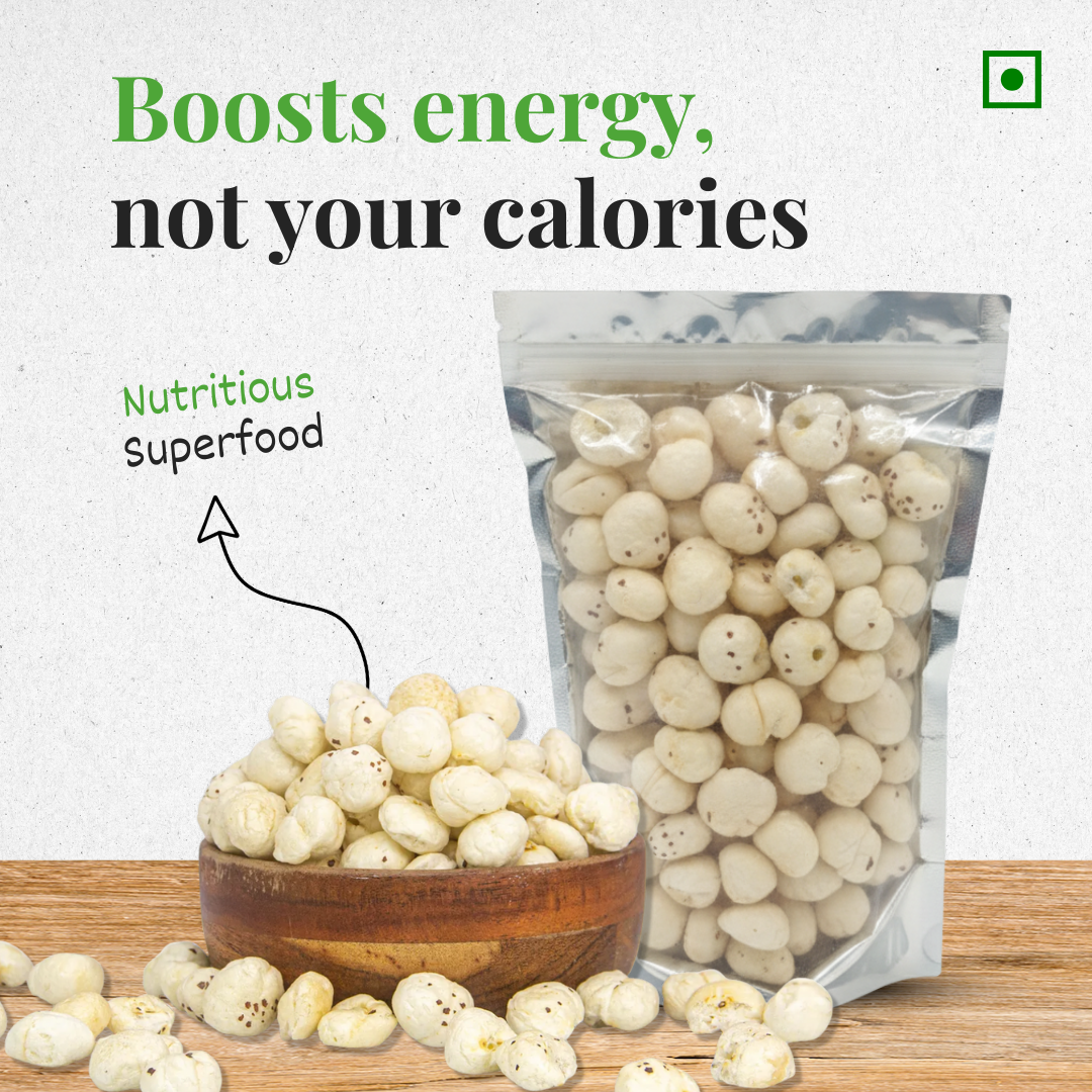 Nutritious superfood makhana – protein-rich, gluten-free, and vegan snack