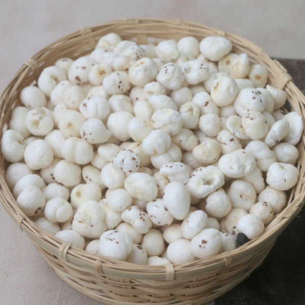 5+ suta makhana(foxnut) in basket