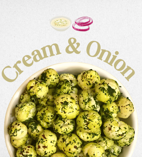 Cream & Onion Roasted Makhana mear kisan