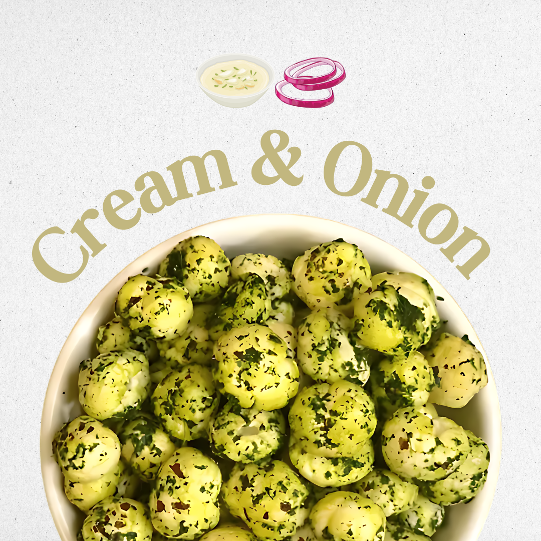 Cream & Onion Roasted Makhana mear kisan