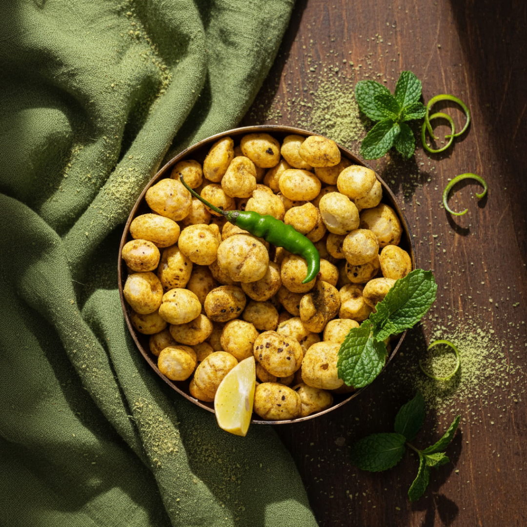 Mint Pudina Flavored Makhana (Foxnut)-Mera kisan